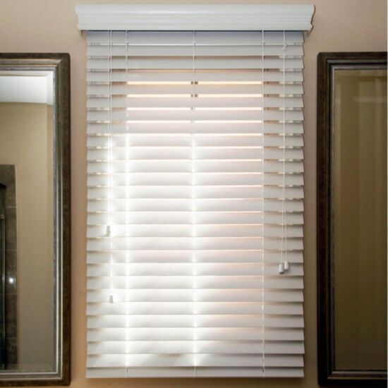 Горизонтальные жалюзи для витрин