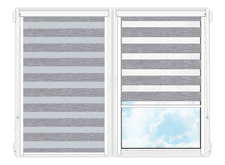 Рулонные кассетные шторы День Ночь Бергамо-212 цена. Купить в «Мастерская Жалюзи»