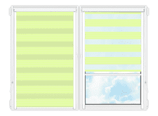 Рулонные кассетные шторы День Ночь Лигурия-2210 цена. Купить в «Мастерская Жалюзи»