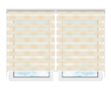 Рулонные шторы мини День Ночь Камино-384 цена. Купить в «Мастерская Жалюзи»