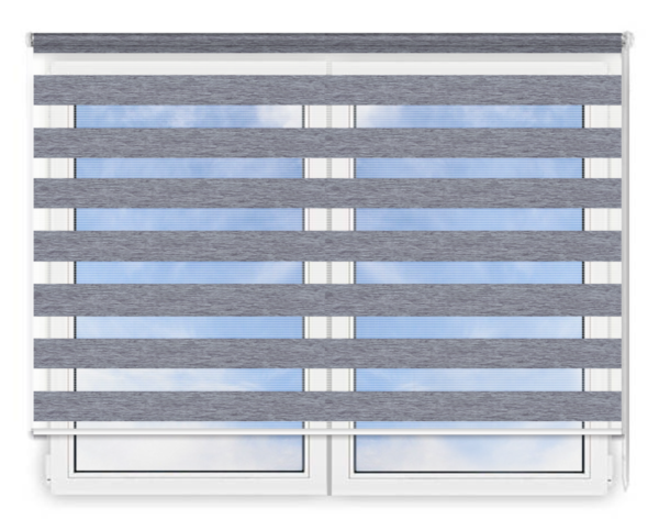 Стандартные рулонные шторы День Ночь Равелло 405 цена. Купить в «Мастерская Жалюзи»