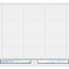 Алюминиевые горизонтальные жалюзи белые №100